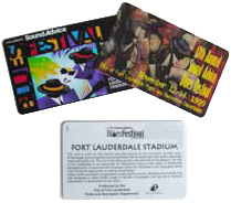 Official event and festival artwork can be used on dozens of products